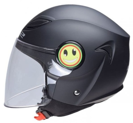 Kask motocyklowy dziecięcy otwarty LS2 OF602 Funny Junior Matt Black