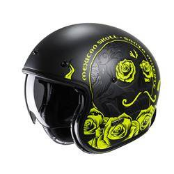 Kask motocyklowy otwarty na skuter/chopper'a HJC V31 Desto Black/Yellow