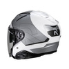 Kask motocyklowy otwarty na skuter/chopper'a HJC Rpha31 Chelet Silver/White