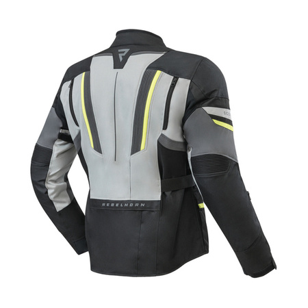 Kurtka tekstylna REBELHORN SCOUT black/grey/fluo yellow
