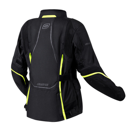 Kurtka Tekstylna OZONE Sahara Lady Black/Fluo Yellow