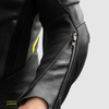 Kurtka Skórzana Rebelhorn Veloce Black/Grey/Fluo Yellow 