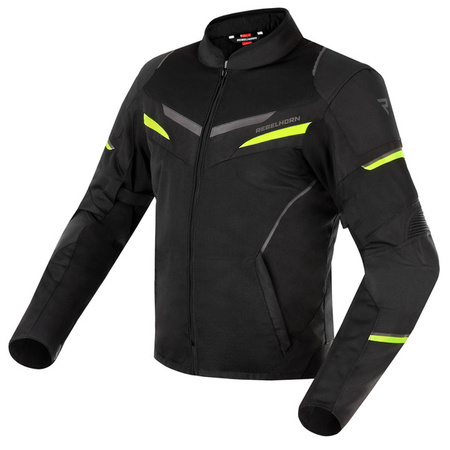 Kurtka tekstylna REBELHORN FLUX Black/Flo Yellow