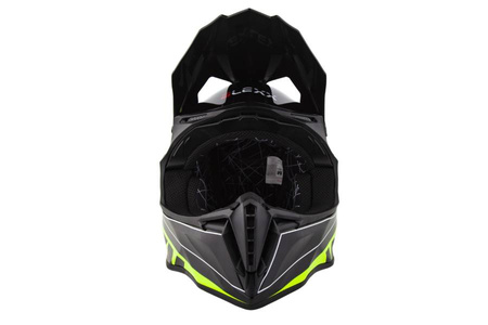 Kask Crossowy BLEXX MD-902 Czarno-Zielony – Lekki, Wentylowany, Homologacja ECE