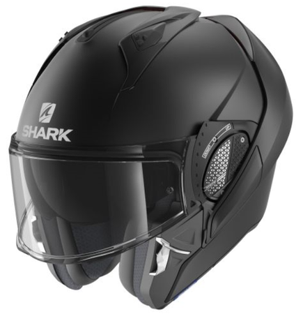 Kask motocyklowy modułowy SHARK EVO GT BLANK Czarny Mat