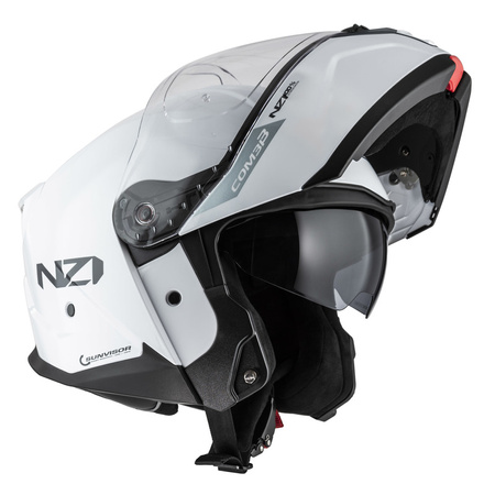 KASK MOTOCYKLOWY NZI COMBI 3 DUO WHITE