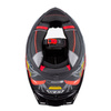 KASK MOTOCYKLOWY NZI WAKE STREAM BOOSTER CYBER BLACK RED MATT