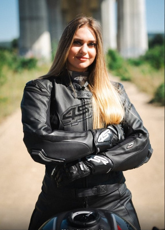 4SR RR Lady Black Series AR – Damski Dwuczęściowy Kombinezon Motocyklowy AAA