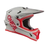 Kask O’NEAL SONUS SOLID Fullface Szaro-Czerwony Rower Hulajnoga Downhill