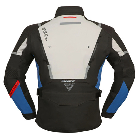 Kurtka motocyklowa turystyczna Trohn Modeka popielaty niebieski