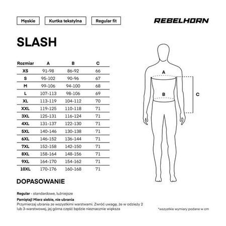 Kurtka Tekstylna REBELHORN Slash Black 