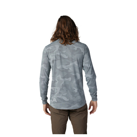 Koszulka Rowerowa Z Długim Rękawem Fox Ranger Tru Dri Cloud Grey