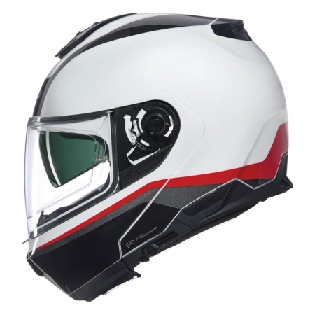 Kask Szczękowy NOLAN N100-6 INCOGNITO kolor biały/czarny/czerwony