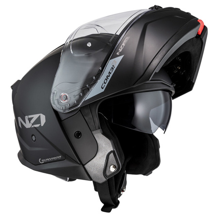 KASK MOTOCYKLOWY NZI COMBI 3 DUO MATT BLACK