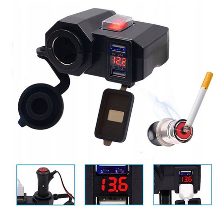 FreedConn wodoodporne gniazdo zapalniczka MC1V