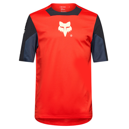 Koszulka Rowerowa Fox Junior Defend Elevated Fluo Red