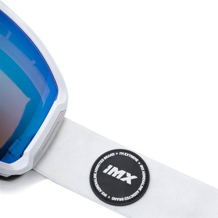 Gogle Snowboardowe IMX Peak White Matt/White - Szyba Podwójna Blue Irridium + Brown