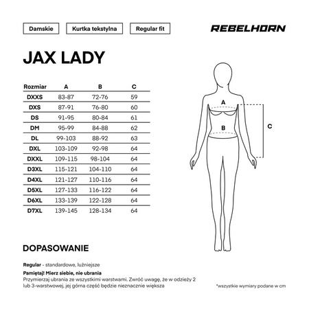Kurtka Tekstylna Rebelhorn Jax Lady Black/Blue Lagoon