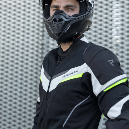 Kurtka tekstylna REBELHORN FLUX Black/Ice/ Flo Yellow