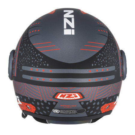 KASK MOTOCYKLOWY NZI RINGWAY 2 DUO ANTERA ANTRACITE RED MATT