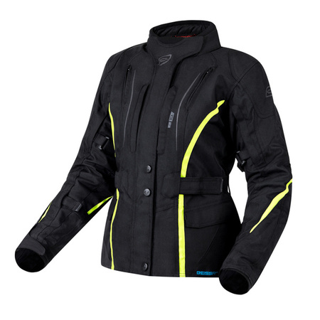 Kurtka Tekstylna OZONE Sahara Lady Black/Fluo Yellow