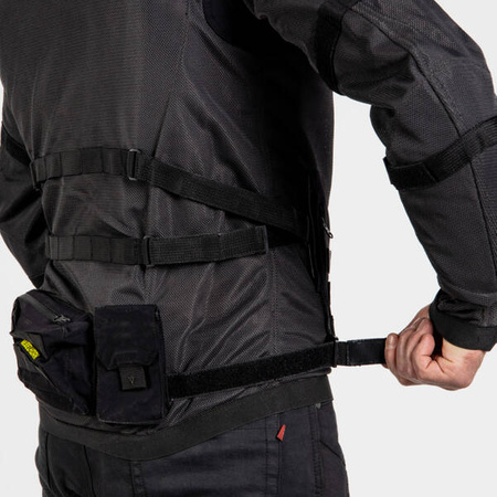 Kurtka tekstylna REBELHORN BRUTALE Dark Grey/Black