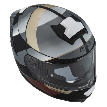 KASK MOTOCYKLOWY NZI EURUS 4 STREAM DUO VANGUARD BLACK SAND RED TINTED S MATT