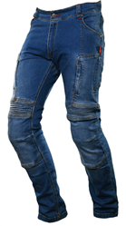 Motocyklowe spodnie jeans  4SR club sport niebieskie