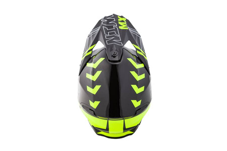 Kask Crossowy BLEXX MD-902 Czarno-Zielony – Lekki, Wentylowany, Homologacja ECE