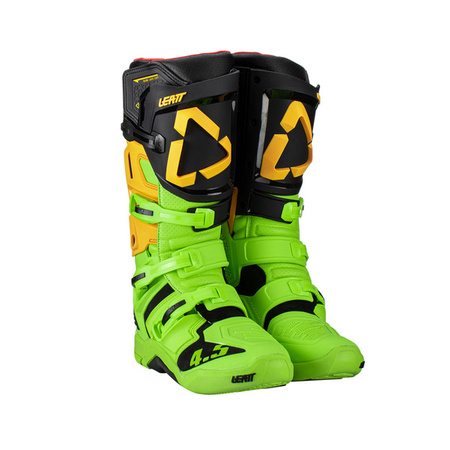 Buty off road na motocykl crossowy LEATT 4.5 Citrus Czarny/Zielony Fluo