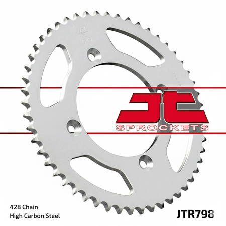 Zębatka tylna JT 798 52 SUZUKI RM 85 02-18, YAMAHA YZ 80/85 (ŁAŃC. 428) (79852JT)