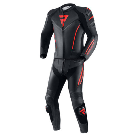 Kurtka skórzanaREBELHORN FIGHTER Black/Flo Red