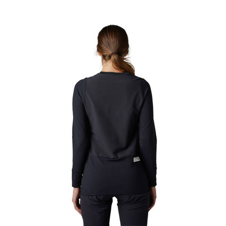 Koszulka Rowerowa Z Długim Rękawem Fox Lady Defend Thermal Black