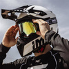 Gogle IMX Endurance Flip Black Matt/Black - Szyba Dark Smoke + Clear (2 Szyby W Zestawie)