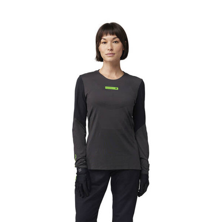 Koszulka Rowerowa Z Długim Rękawem Fox Lady Rawtec Black