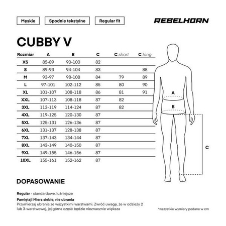 Spodnie Tekstylne REBELHORN Cubby V Black/Grey