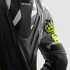 Motocyklowa Kurtka Skórzana Rebelhorn Inferno Black/White/Fluo Yellow