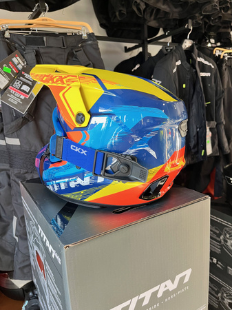 CKX Titan AMS Kask Zimowy + Gogle APEX ATV ECE DOT