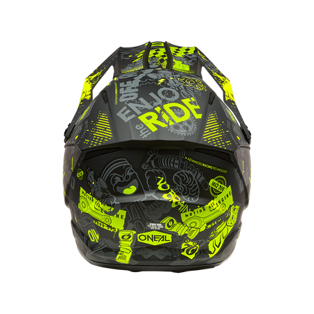 Kask O'Neal 1SRS VIBRANT Black/Neon Yellow – Motocross i Hulajnoga Elektryczna ECE 22.06