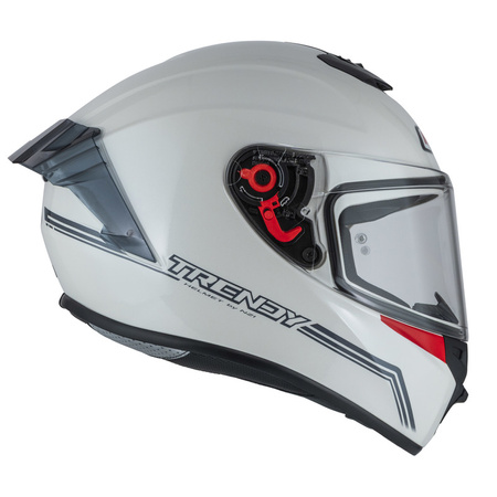 KASK MOTOCYKLOWY NZI TRENDY STREAM SOLID NOUVEAU WHITE