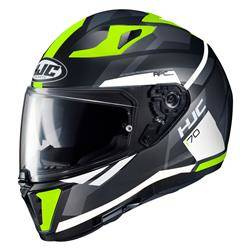 Kask motocyklowy integralny HJC I70 ELIM black/flo green