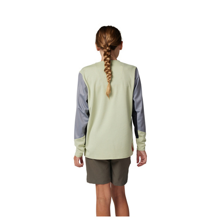 Koszulka Rowerowa Z Długim Rękawem Fox Junior Defend Cactus