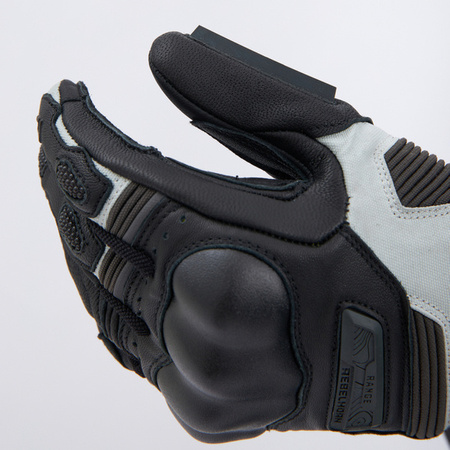 Rękawice skórzane REBELHORN RANGE black/light grey