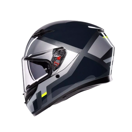 Kask Integralny AGV K3 Shade Grey/Yellow Fluo – Najnowsza Homologacja