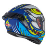 KASK MOTOCYKLOWY NZI TRENDY STREAM OCELO BLUE WHITE SKY BLUE MATT