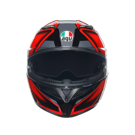 AGV K3 Compound Black/Red – Kask Integralny ECE22.06
