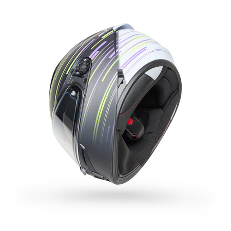 KASK MOTOCYKLOWY BELL LITHIUM VELO MATTE PEARL BLACK YELLOW