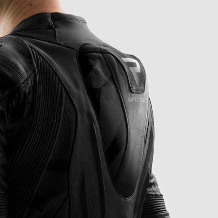 Motocyklowa Kurtka Skórzana Rebelhorn Inferno Black z garbem