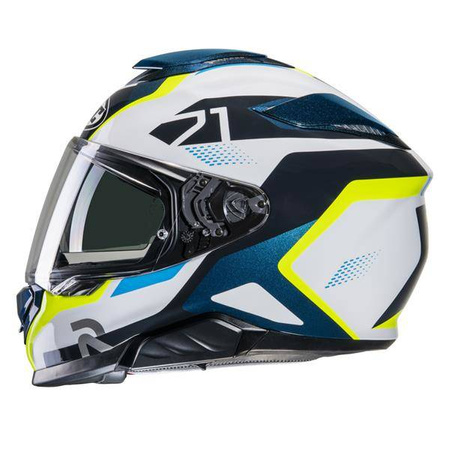 Kask motocyklowy integralny HJC Rpha71 Hapel Blue/Yellow