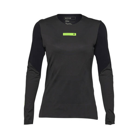 Koszulka Rowerowa Z Długim Rękawem Fox Lady Rawtec Black